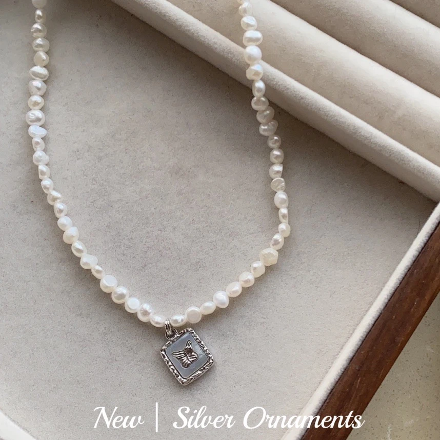 Akoya海水珍珠澳洲白珍珠串珠项链正圆强光锁骨链