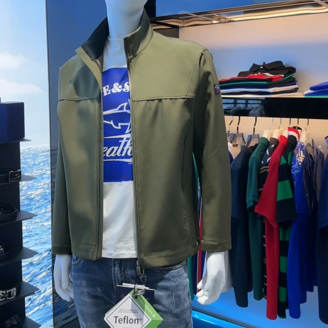 BRAVE SHARK/勇士鲨鱼特氟龙软壳冲锋衣2316休闲夹克卡其夹克