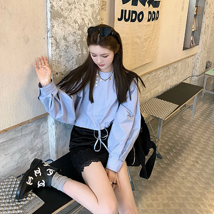 aaaaxbbb 小竹夏矜 轻国风防晒衣长袖薄款下不规则门襟上衣折扣