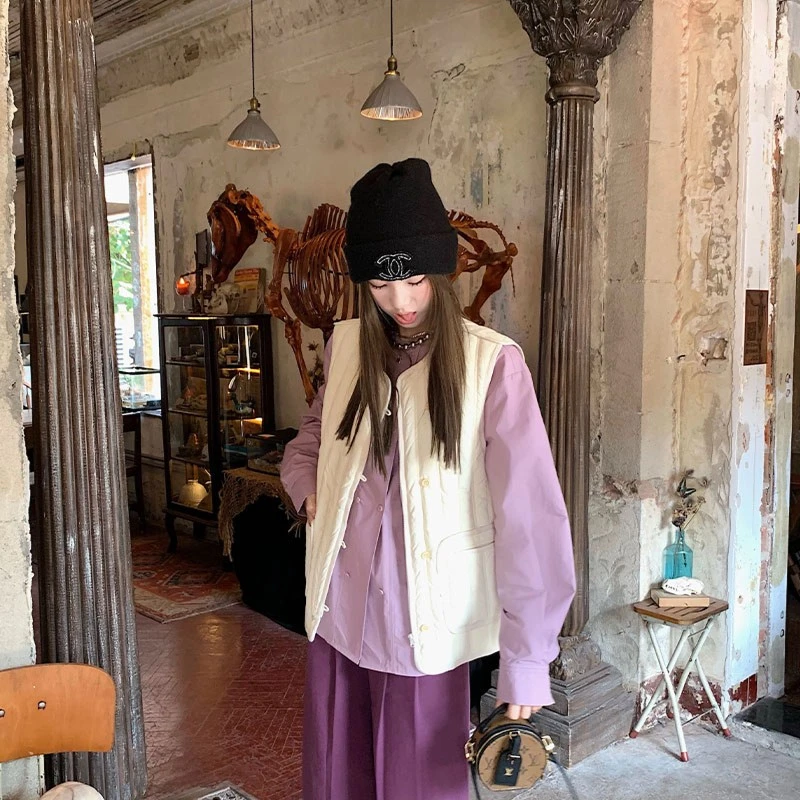 aaaaxbbb 第33个街角 羽绒马甲两色叠穿利器时髦感韩系通勤折扣