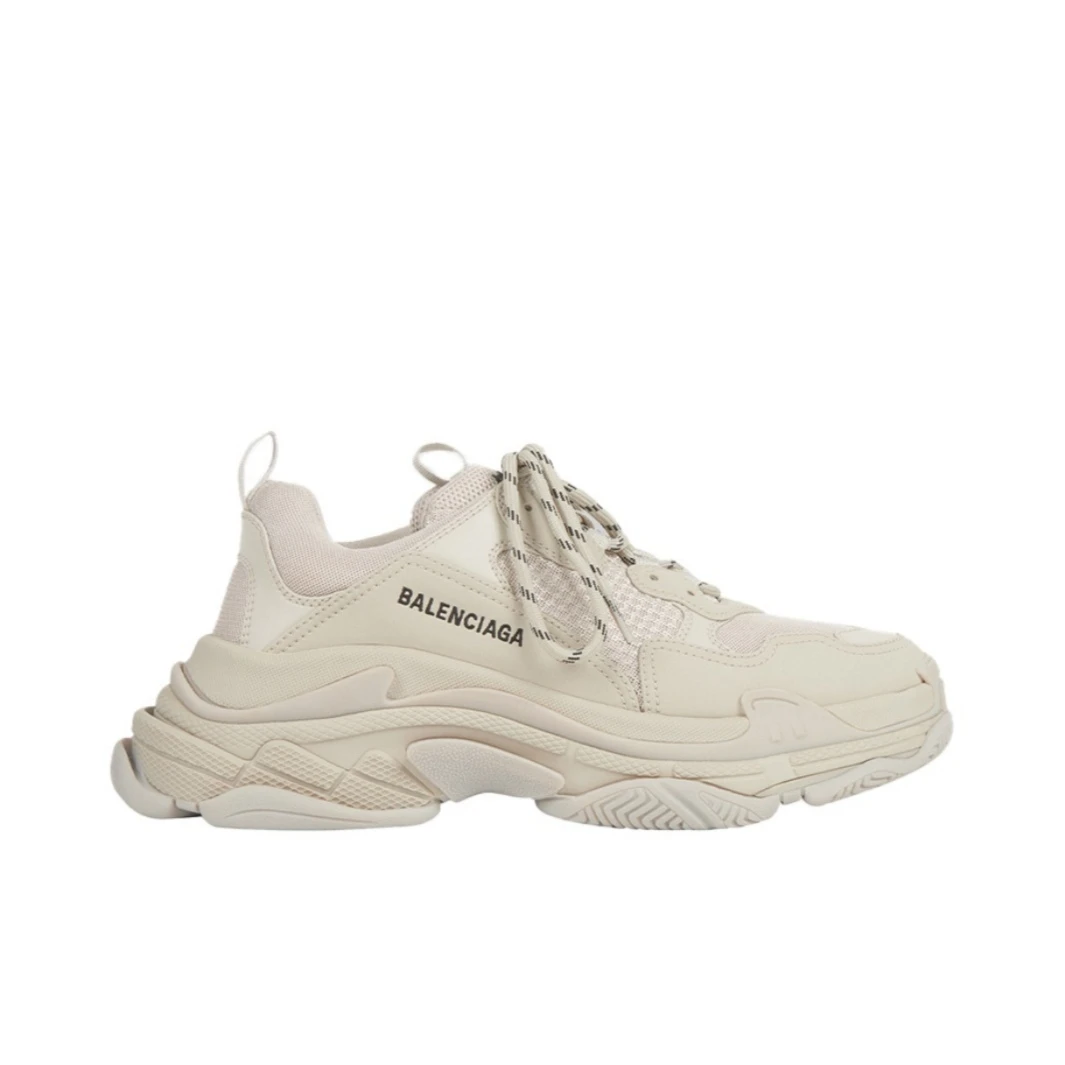 巴黎世家 Balenciaga Triple S 米白色 老爹鞋 全新原盒