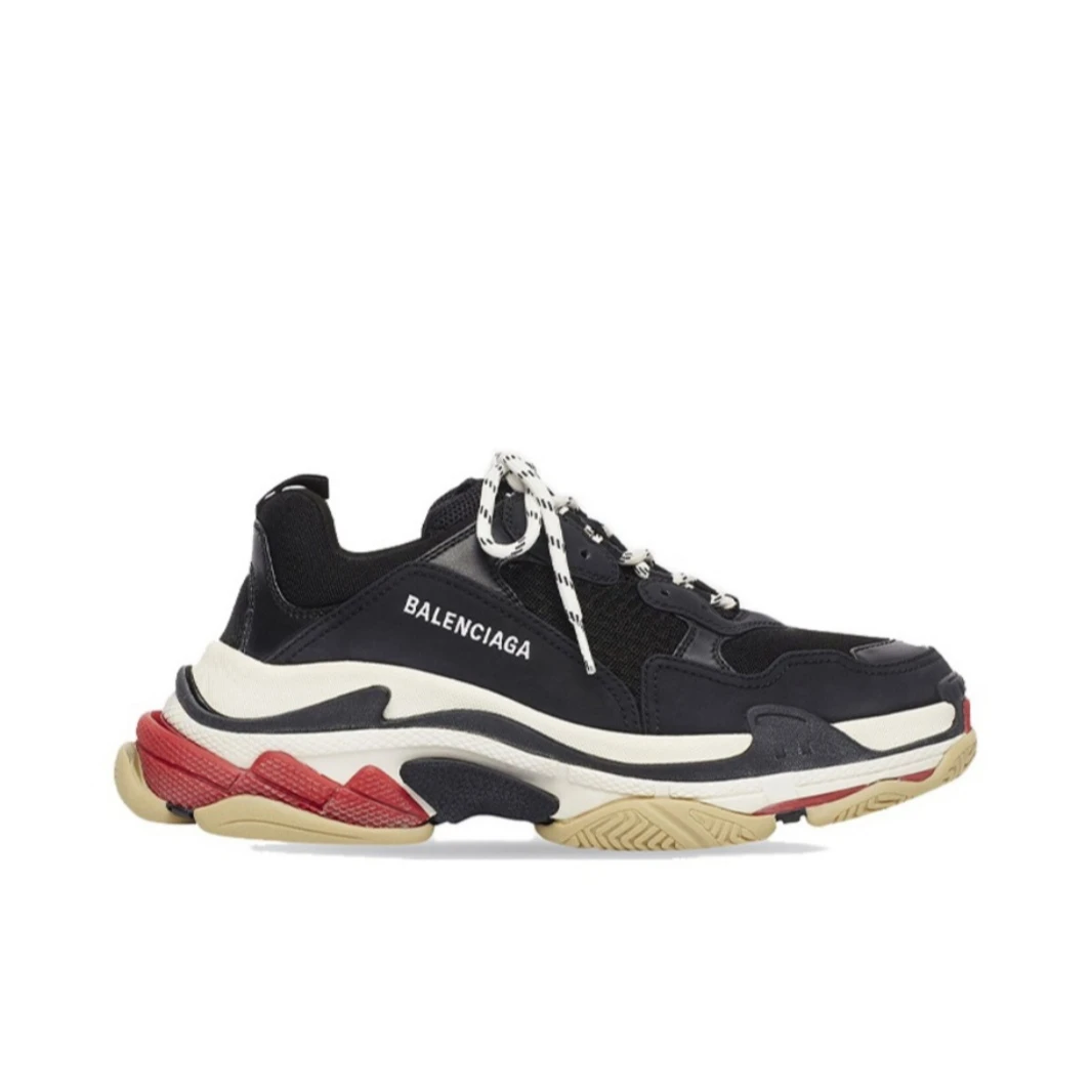 巴黎世家 Balenciaga Triple S 黑红 老爹鞋 全新原盒