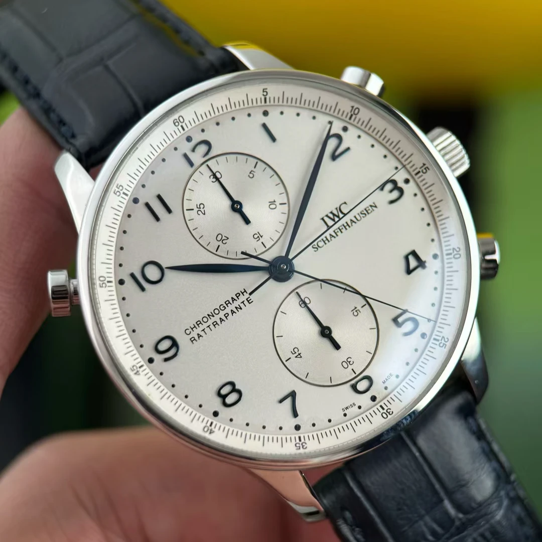 99新 IWC/万国 葡计双追针/公价64800/40.9mm/IW371214