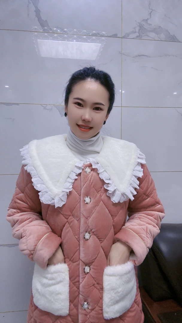 公主款三层加厚保暖套装家居服1207
