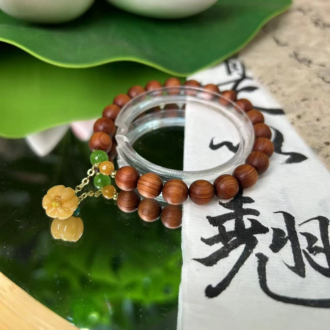 原创手作 柏柏香香南瓜珠单圈