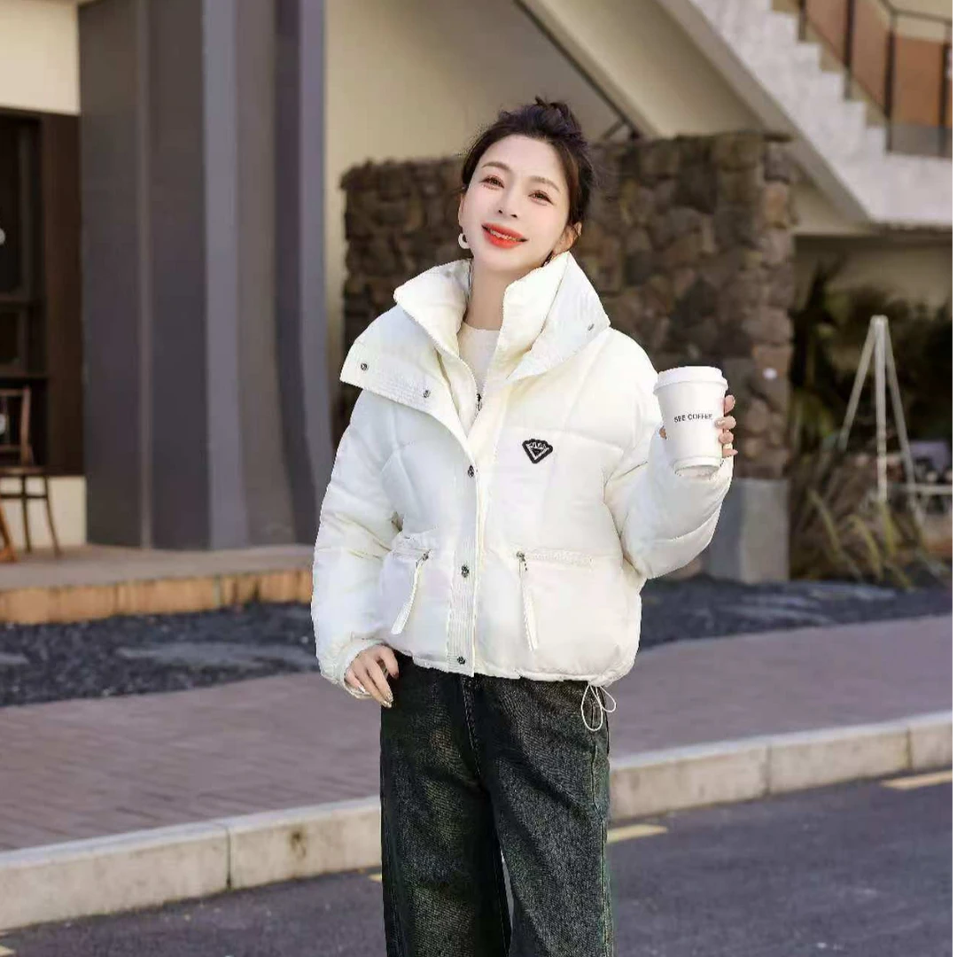 8801#【衣长58】时尚棉服女短款冬季新款韩版宽松连帽外套