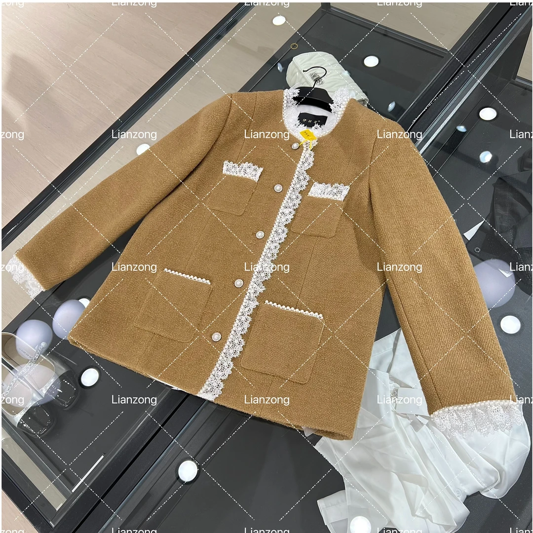 2024早秋定制重工小香风外套女秋季韩版宽松百搭香风上衣BN0217