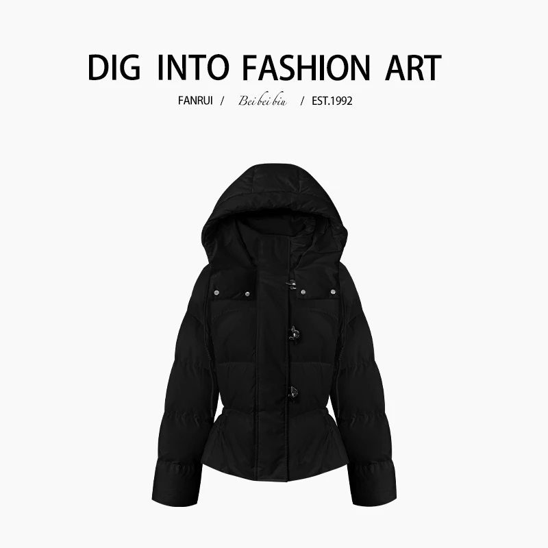FANRUI/泛芮「绒羽轻盈 」冬款新款立领羽绒服女保暖鸭绒外套B12386