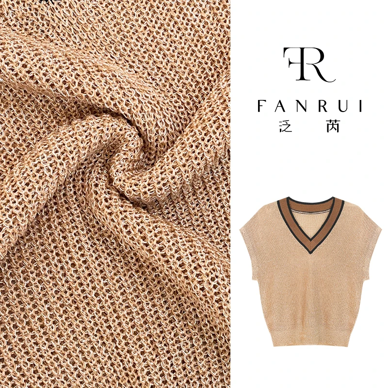 【泛芮】原创设计师宽松内搭针织V领背心女无袖B8323