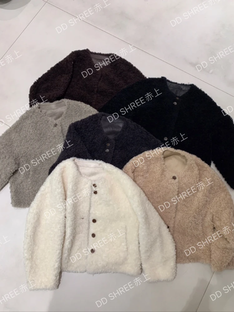 恩熙·韩系圆领小扣小香风外套216