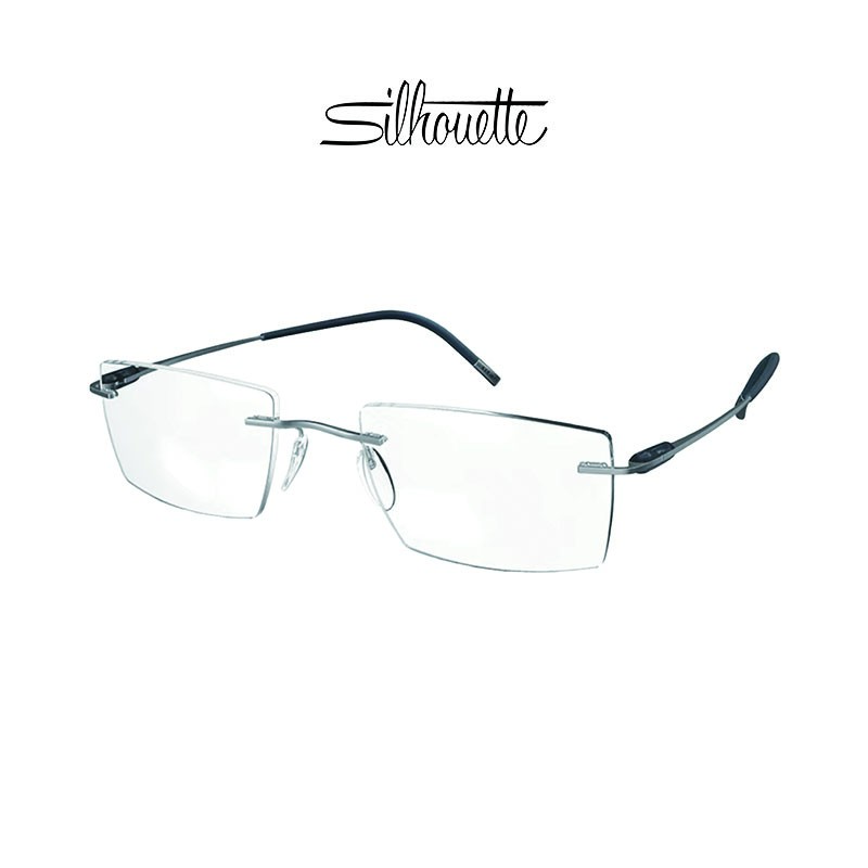 Silhouette诗乐眼镜架方形无框男商务眼镜框轻盈钛架近视眼镜5561