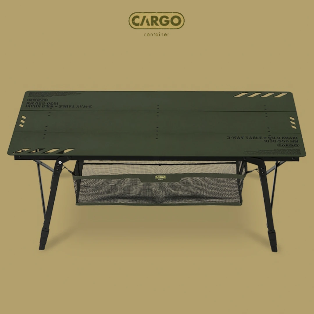 【悦野精选】韩国CARGO三片桌超轻便携铝合金户外精致露营折叠桌