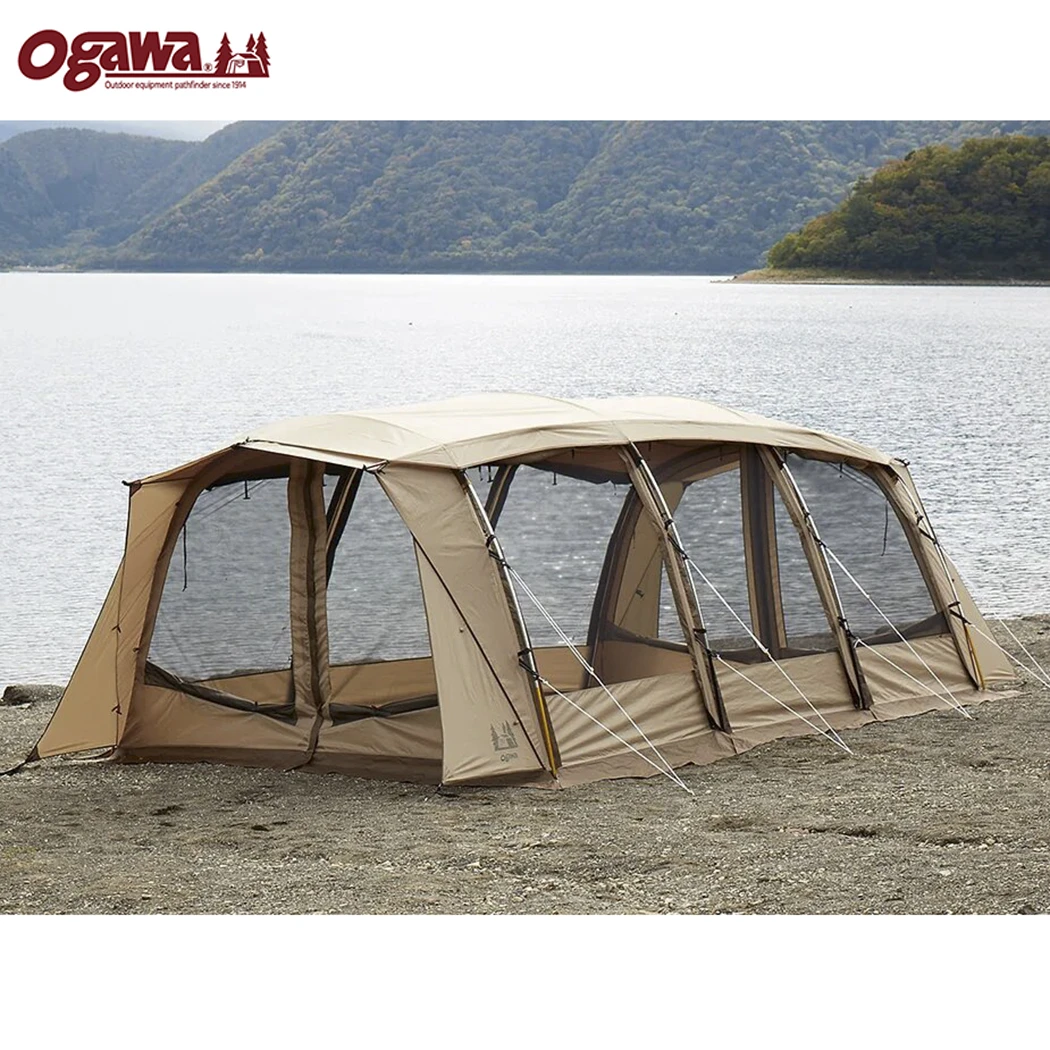 日本ogawa户外大型露营帐篷阿波罗Apollon L大空间便携隧道帐