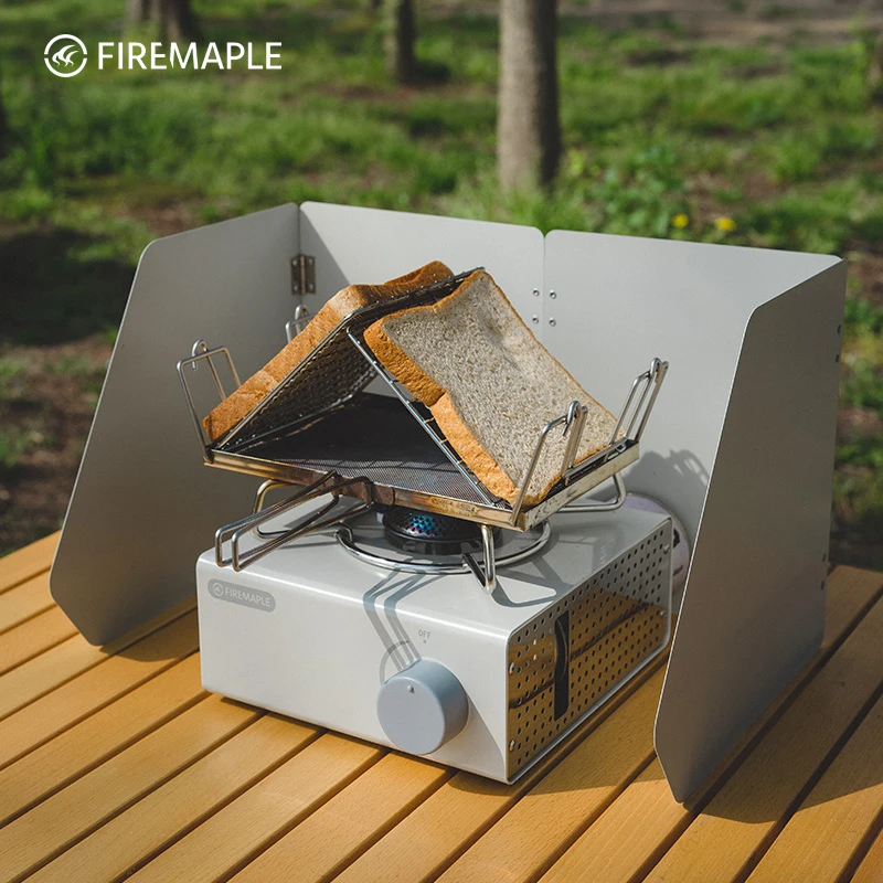 火枫山影挡风板卡式炉炉头防风露营野炊做饭折叠户外装备