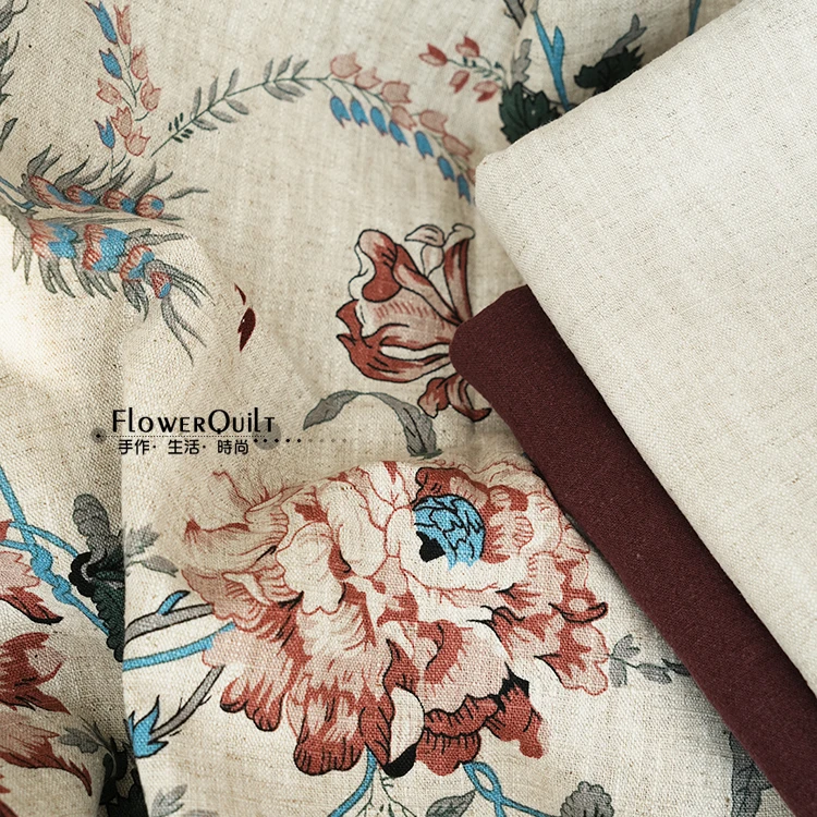 韩国进口亚麻布-盛世华裳 拼布手工DIY 娃衣洋裁制衣