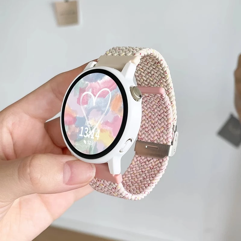 适用华为手表表带编织gt2手表带watch4/3pro专用gt1尼龙2e荣耀s3i