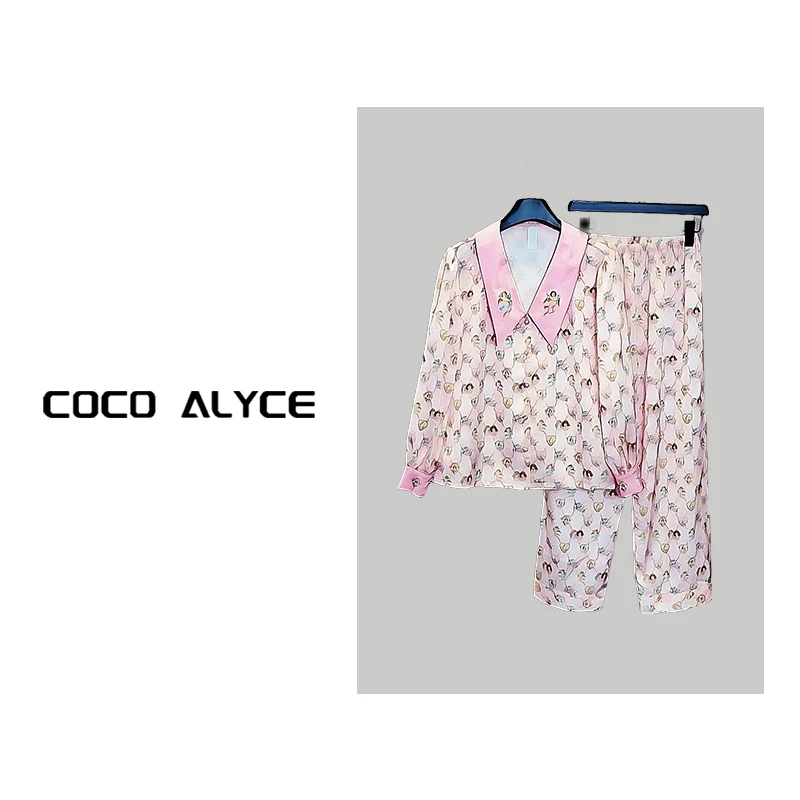 家居服睡衣两件套金钻绒长袖款-23716