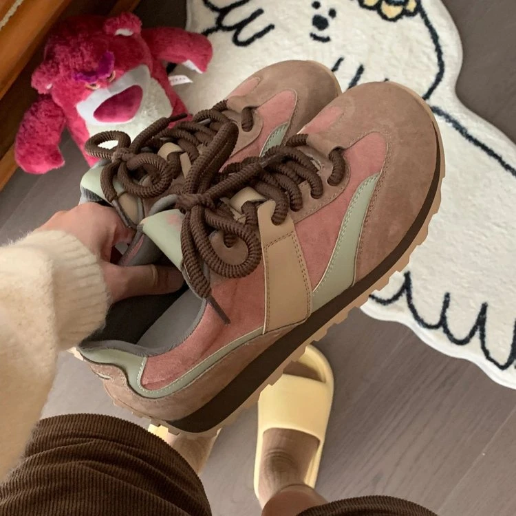 回力潮品休闲加绒德训鞋小众复古鞋子女秋冬厚底运动鞋时尚显脚小