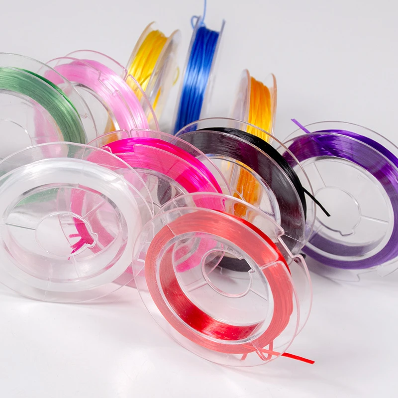 【10色弹力杜克线】手工DIY串珠扁形弹力线混合彩色高弹力蓝紫耐磨