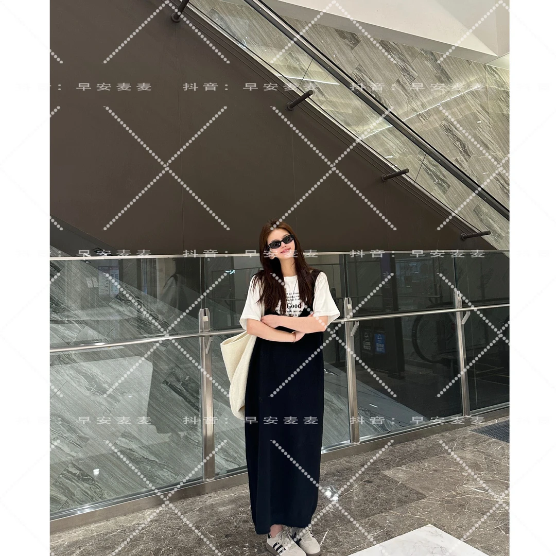 M·W STUDIO 【半香堤卡】背心毛衣裙针织时尚中长款 2024秋季新款