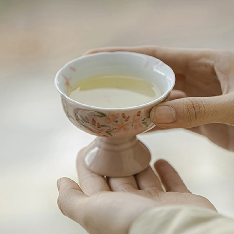 明知山志 主人杯系列 纯手绘超好看茶杯主人杯单杯功夫茶具