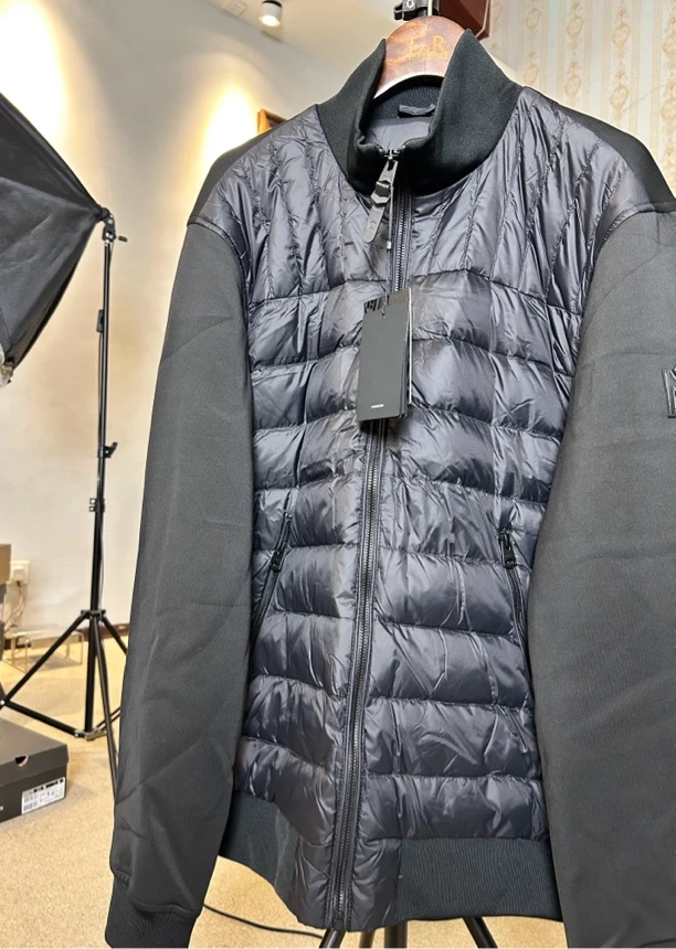 加拿大轻奢M*秋冬男士时尚商务拼接夹克 外套