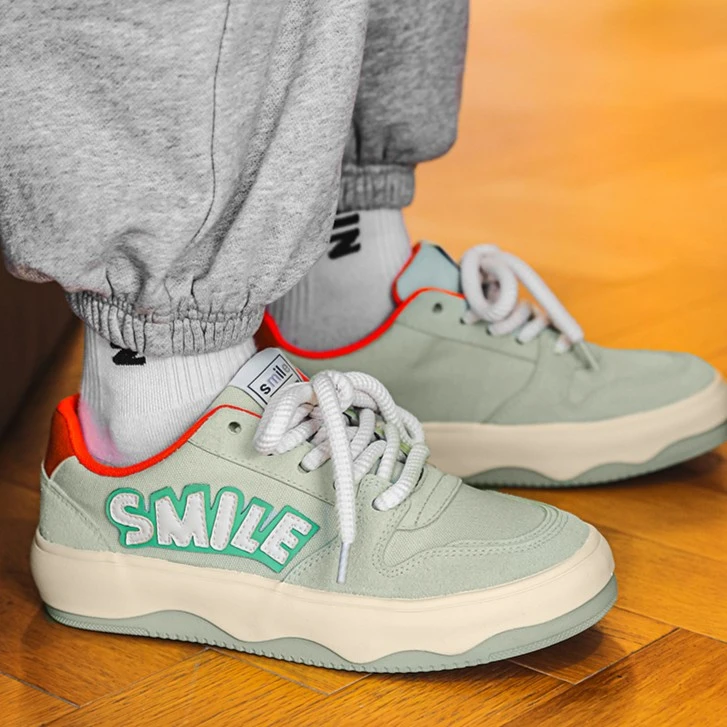 网红透气帆布面小白鞋男小众新款百搭低帮时尚运动休闲鞋日系板鞋