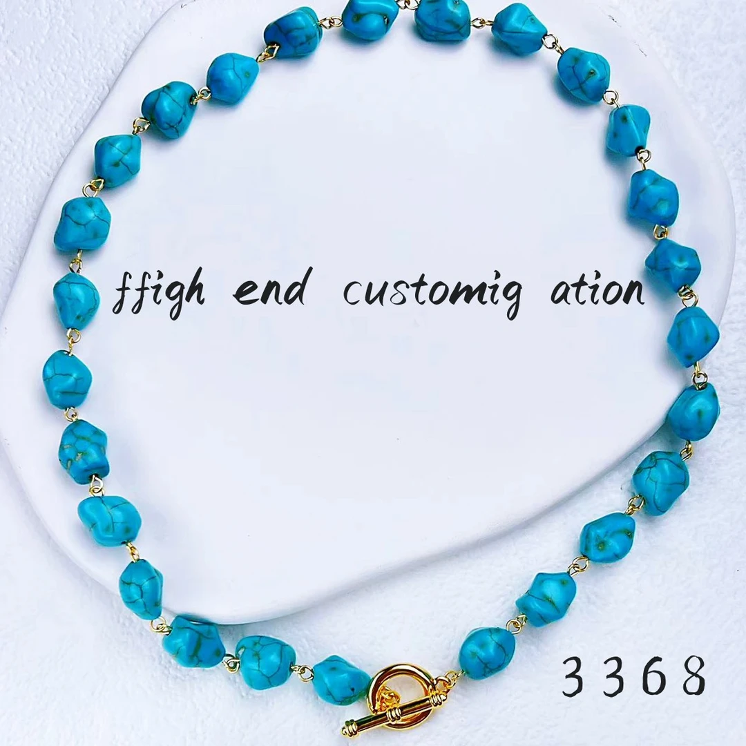 铜合金项链 时尚颈链OT扣锁骨链复古轻奢~3368