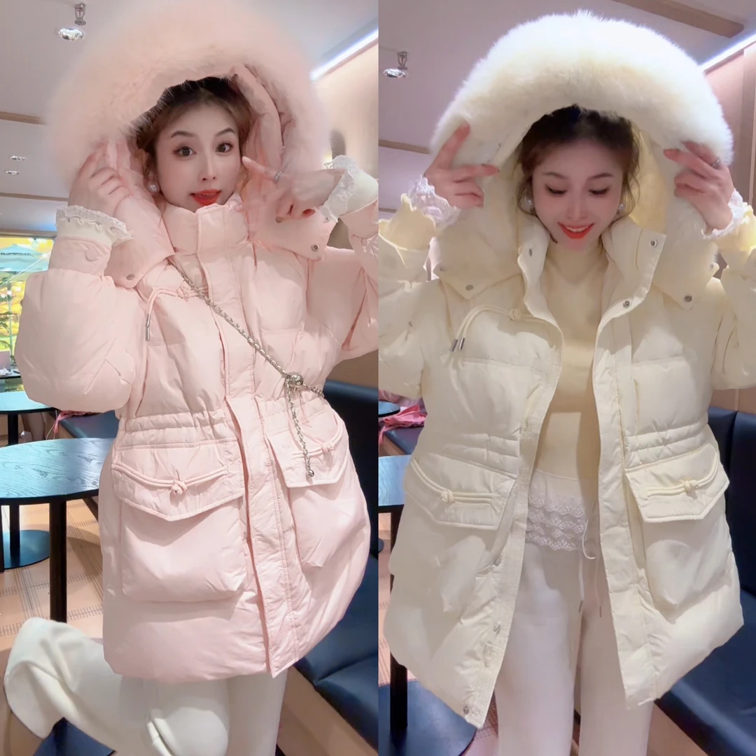 【月月专享】南极如初.气质收腰连帽时尚羽绒服XXJ-Y00135