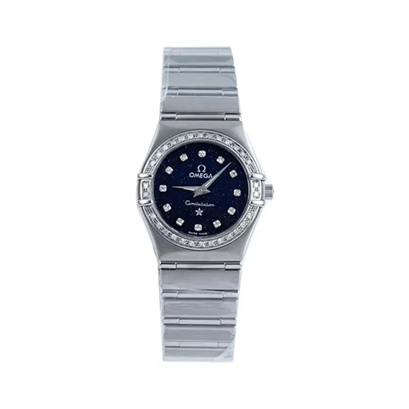 95新 Omega/欧米茄 星座系列星空盘石英女表22.5mm钻刻后钻