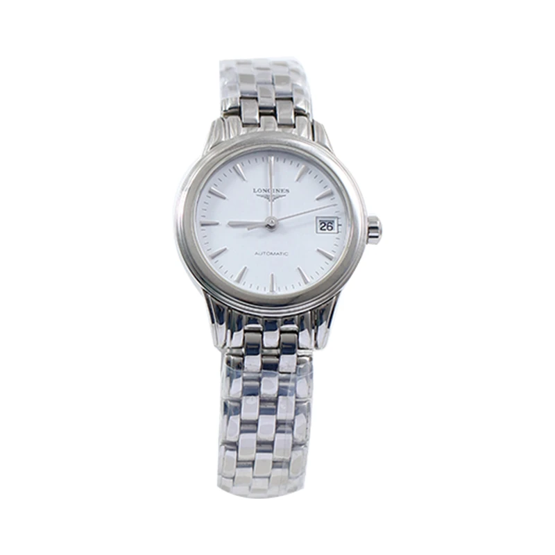99新 Longines/浪琴 军旗系列26mm自动机械女表L4.274.4.12.6