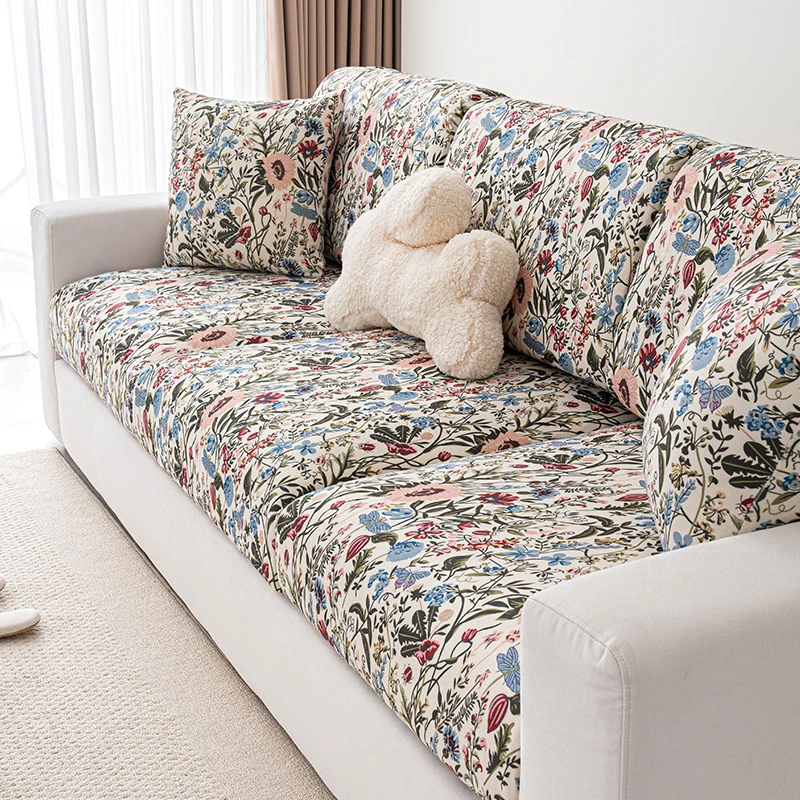 LANSWE/浪莎南雅弹力沙发套罩四季通用防滑靠背套新款沙发坐垫子