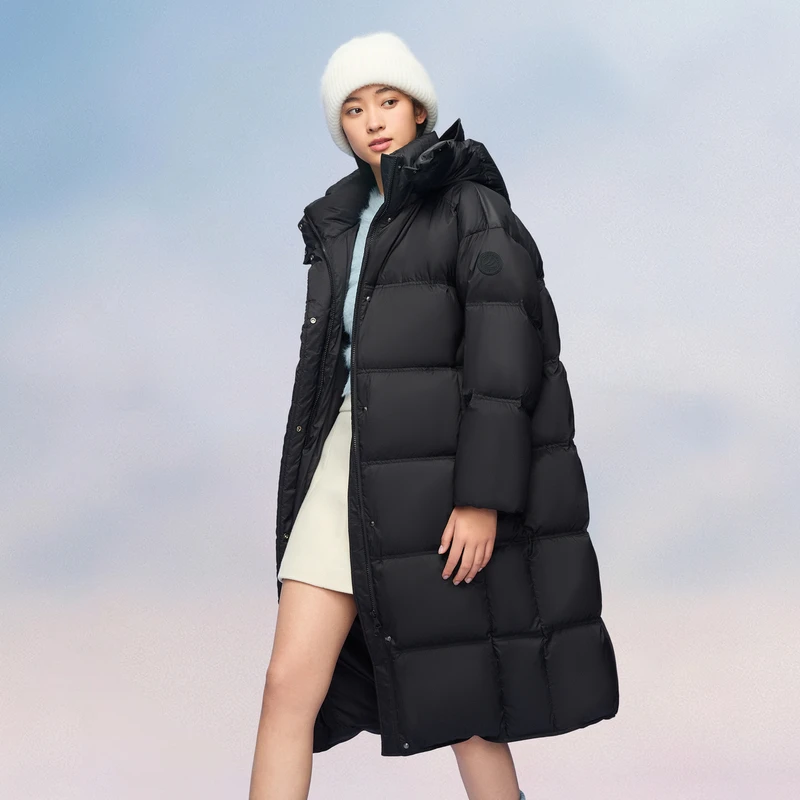 【云绒系列】波司登24冬季女款长款时尚休闲保暖羽绒服B40145908DY