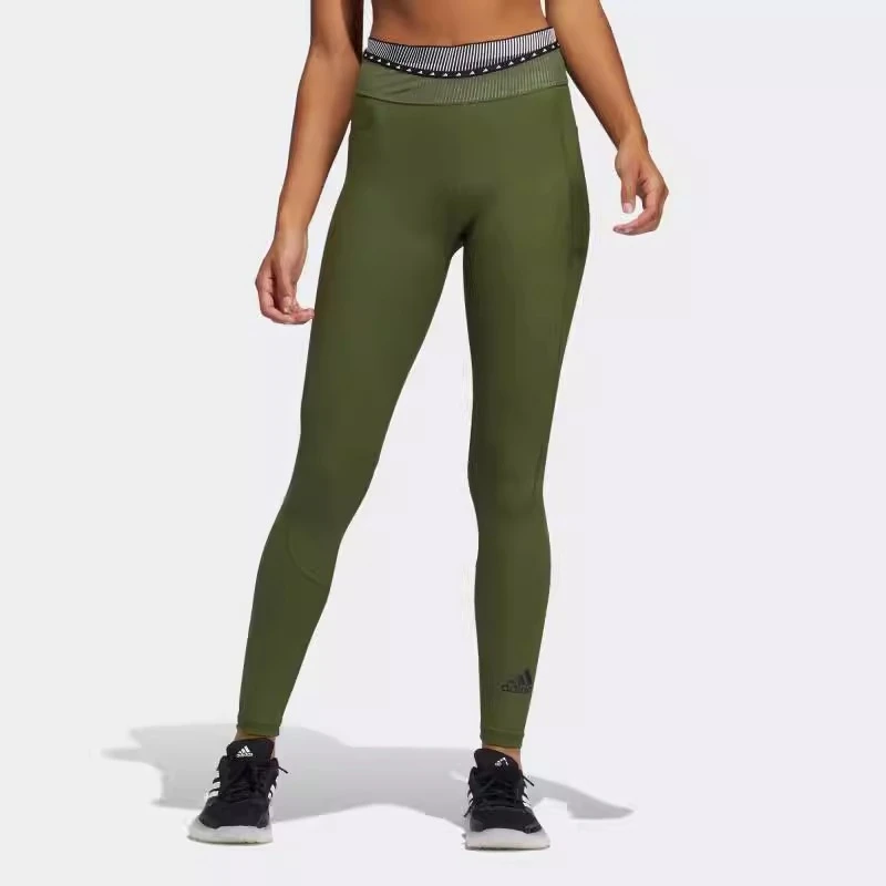 adidas/阿迪达斯 女子高腰训练跑步运动紧身瑜伽裤 GQ5105