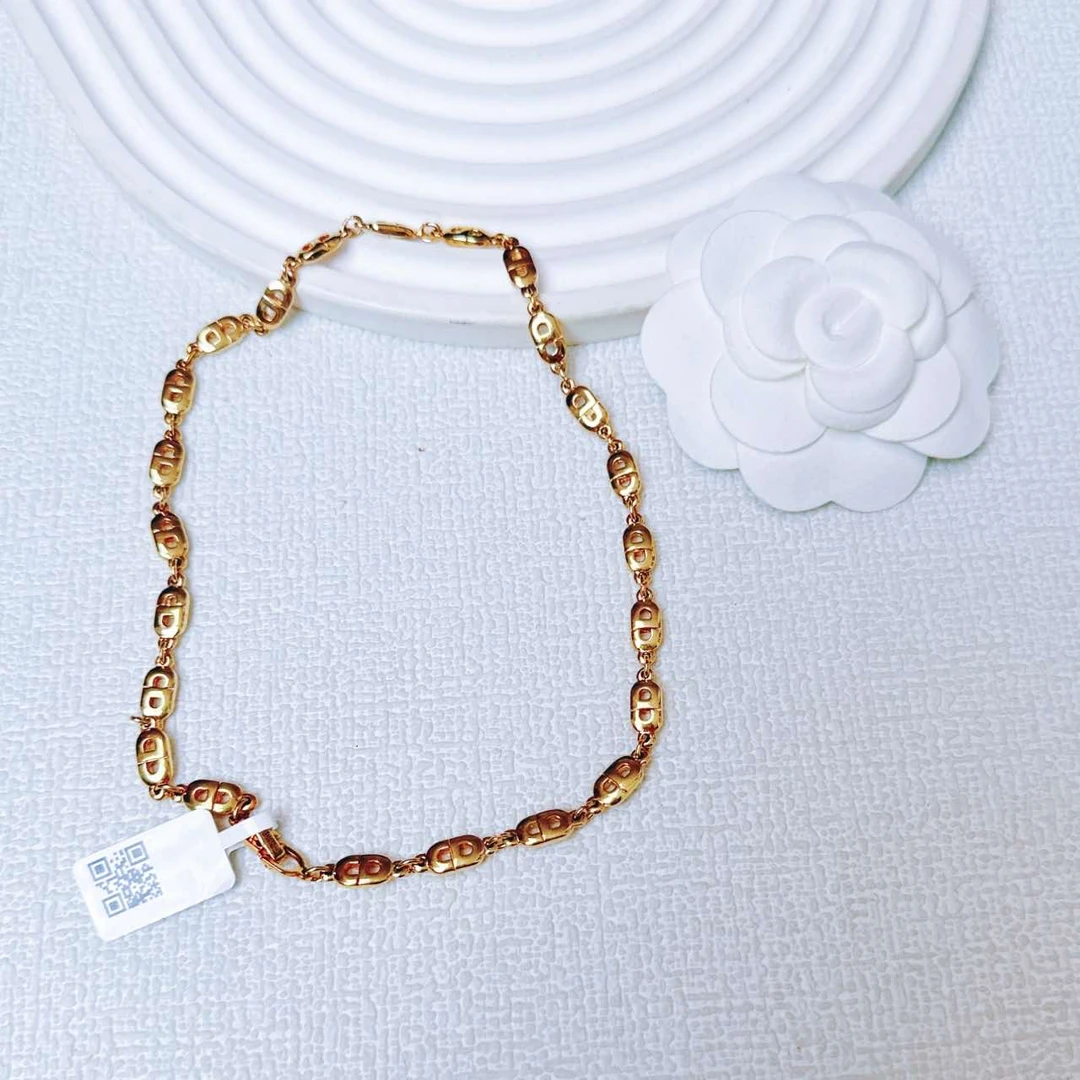 95新 DIOR/迪奥 柚礼中古/迪奥猪鼻扣项链LZ410812 lz502152