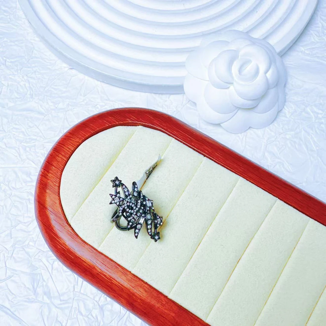 95新 Chanel/香奈儿 柚礼中古/香奈儿星月戒指LZ409300