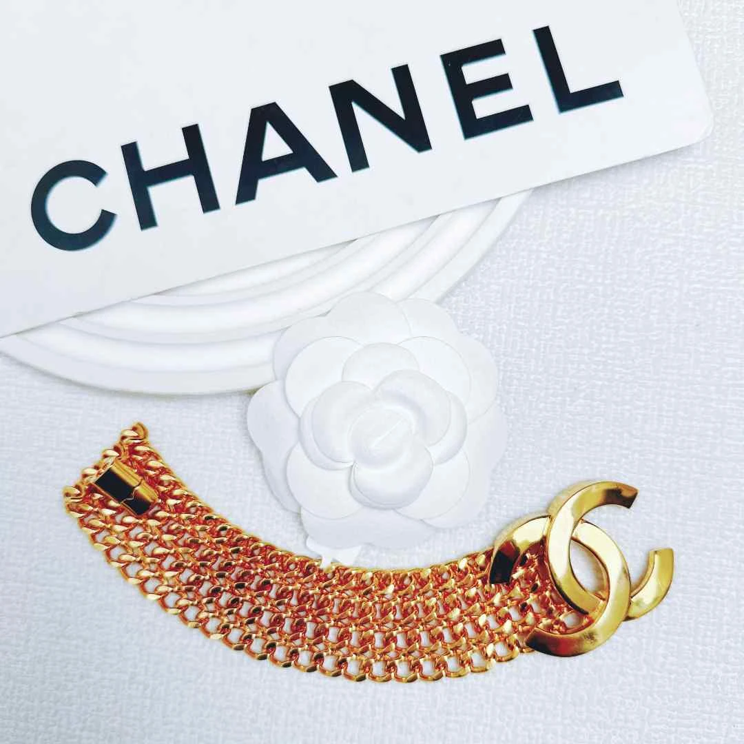 95新 Chanel/香奈儿 柚礼中古/香奈儿书包扣手镯lz411063