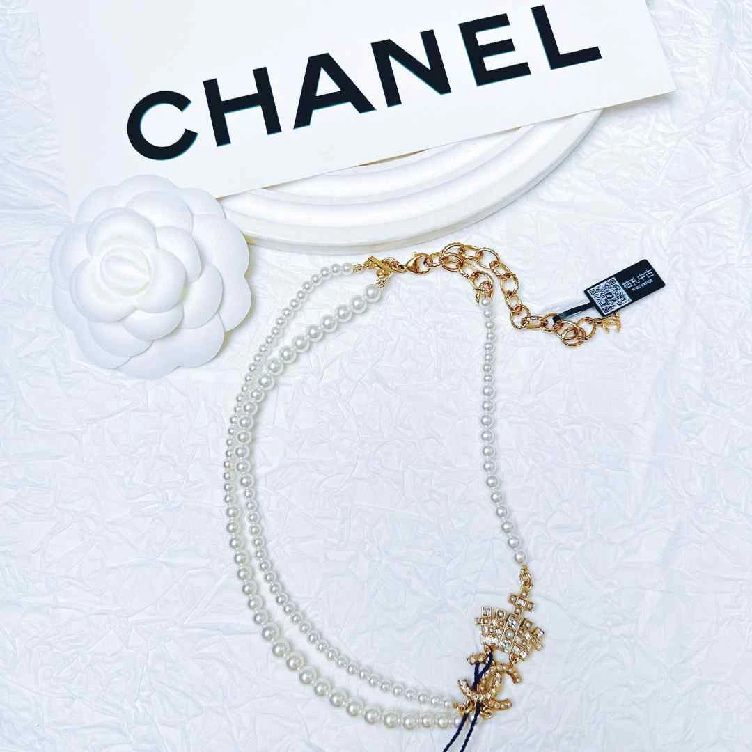 95新 Chanel/香奈儿 柚礼中古/香奈儿皇冠珍珠项链lz407731