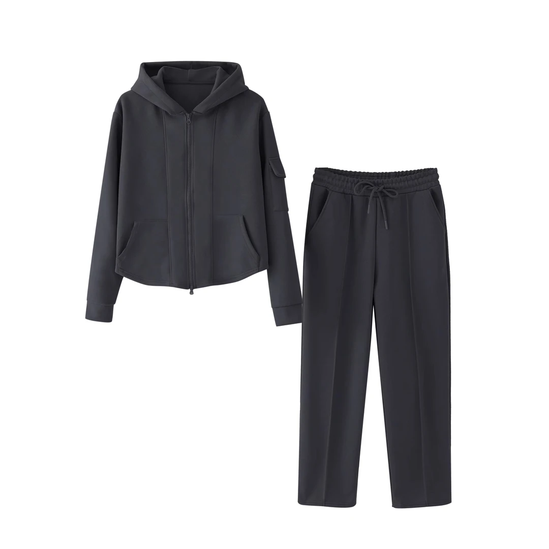 2023秋季新款休闲运动风长袖套装舒适米妮连帽外套WM- A001