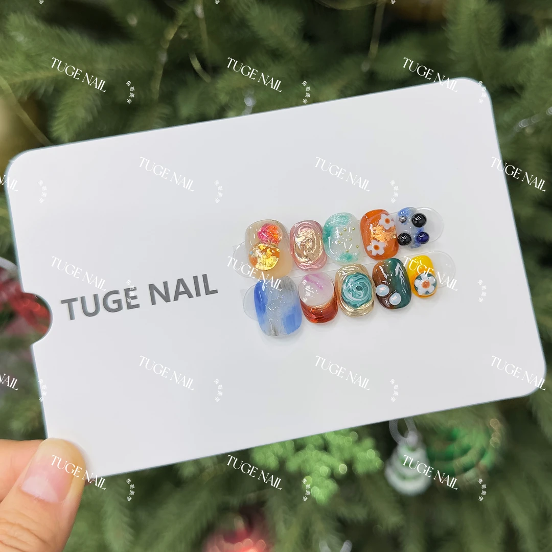 TugeNail“艺术品”秋冬氛围感猫眼高级极简复古设计师穿戴甲TGXX