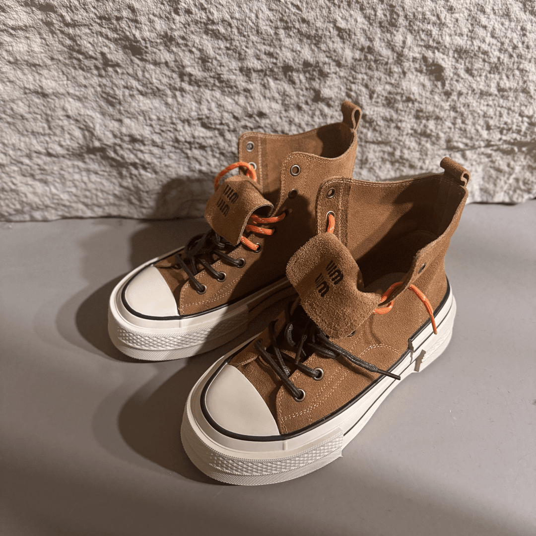 O&S卢漂亮秋冬休闲高帮百搭帆布鞋 135 0730-1