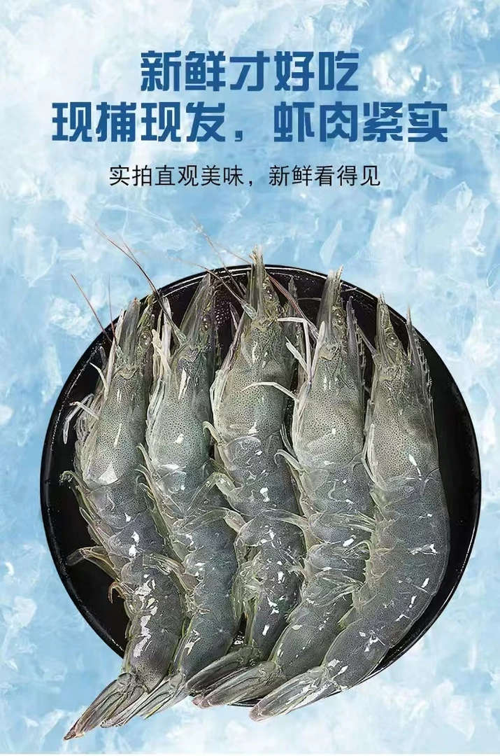 甄选海捕大虾2030号大虾五斤5包鲜活速冻海虾急速发货