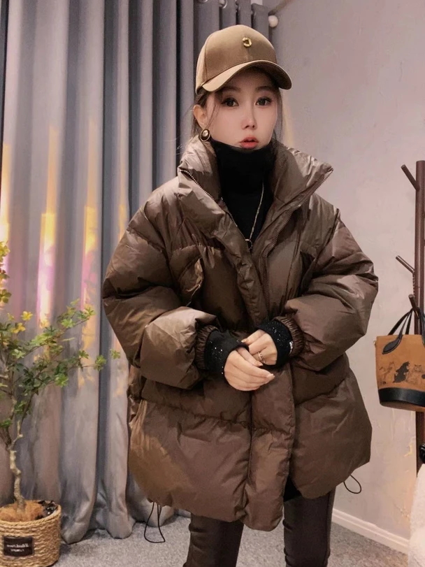 波司豋欧货羽绒服服外套女2023冬季高级感休闲宽松洋气加厚棉外套