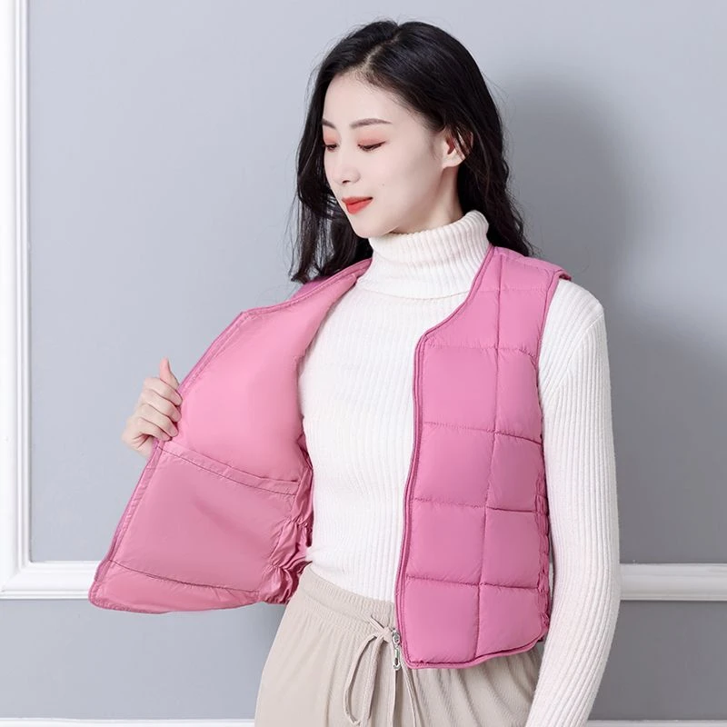 波司豋2023新款女士羽绒服马甲轻薄短款贴身背心时尚妈妈款内穿瘦