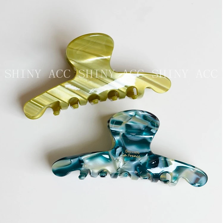 非金属发饰 9.5CM 中号抓夹后脑勺发卡鲨鱼夹INS简约小众头饰优雅