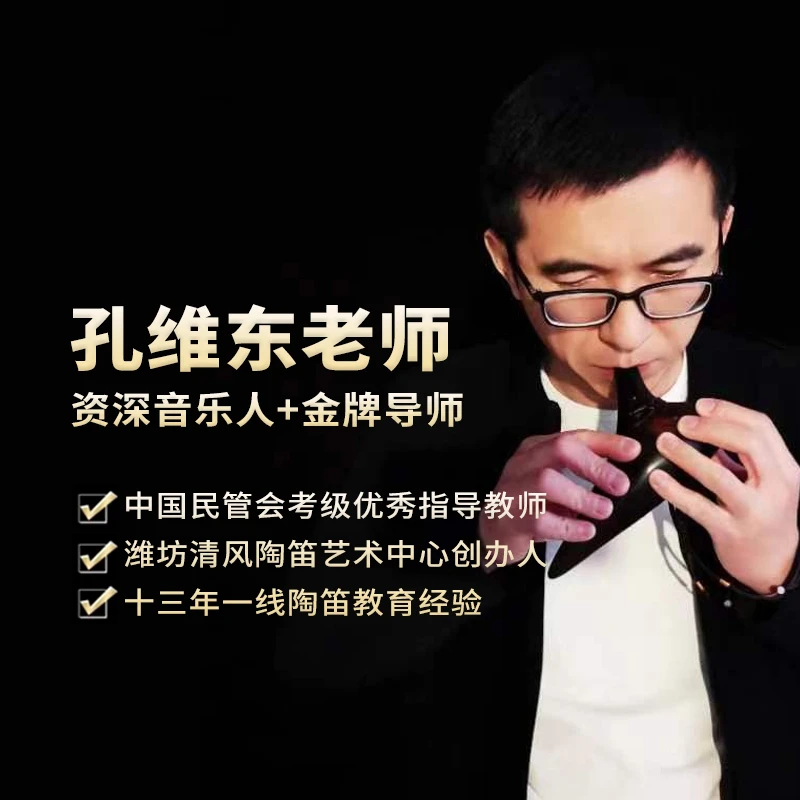 陶笛零基础三合一（简谱+入门基础+技巧强化）系统课程