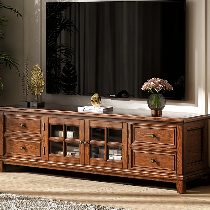 【白蜡木】客厅茶几电视柜客厅家用实木电视柜