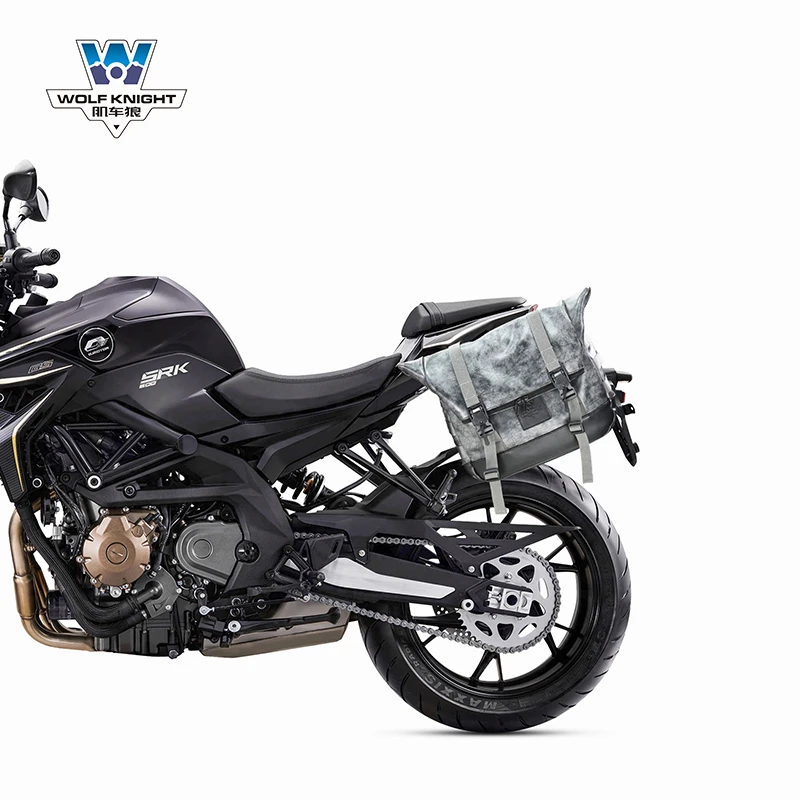 肌车狼适用22/23款钱江追600侧边包边包可装头盔全盔改装带快拆架