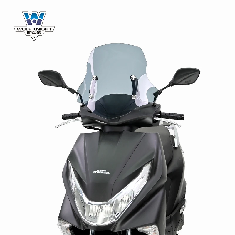 肌车狼适用于五羊本田NCR125挡风玻璃风挡可调节前风挡板踏板改装