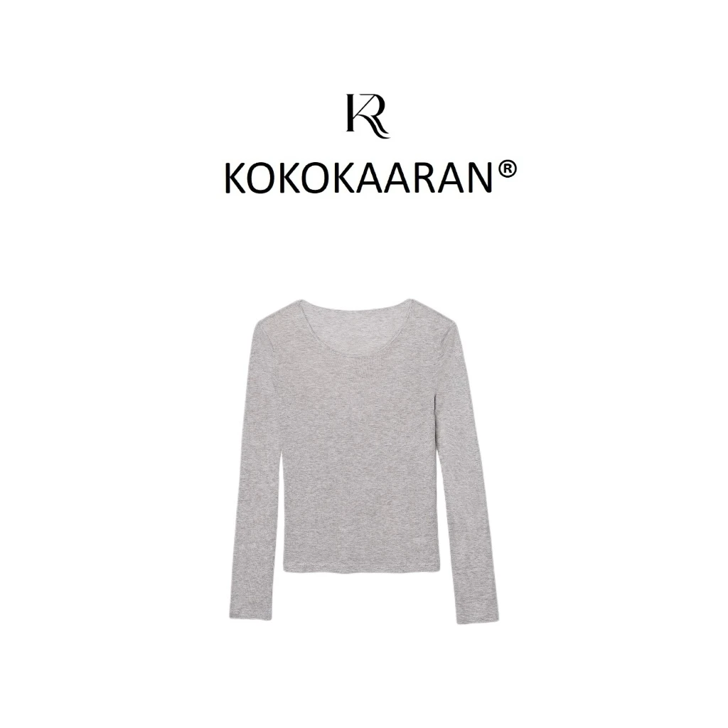 kokokaaran/可可咔伦 ‘’基础随性‘’莱赛尔绵羊毛混纺T恤SH24571